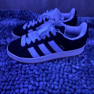 Adidas Black and White Gazelle Sneakers